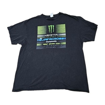 AMA Supercross Championship MONSTER ENERGY T Shirt Men s XL