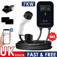 32A 7KW EV Charger Type 2 Electric Car Charging Station 5M Cable EV Charger UK