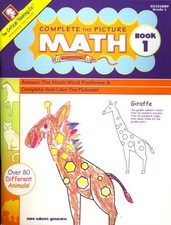 COMPLETE THE PICTURE MATH BOOK 1 By Judy Wilson Goddard **Mint Condition**