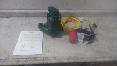 #ad Zoeller 2057 0007 0.3 HP 115VAC 18 Ft Max Head Submersible Sump Pump $229.99