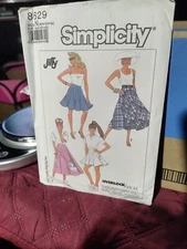  Simplicity Sewing Pattern #8629 Circle Skirt Womens Size 10-14 (N) New, Uncut