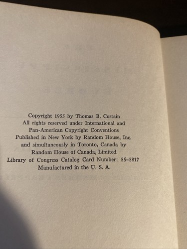 The Mississippi Bubble Landmark #52 Thomas Costain Hardback Book - Imagen 3 de 4