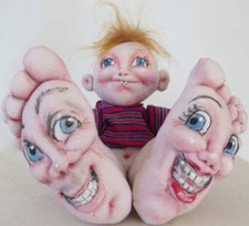 Cloth Art Doll Pattern "Sole Mates" by Sharon Mitchell