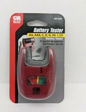 Battery Charge level Checker Tester AA AAA C D 9V N Button Cell Gardner Bender