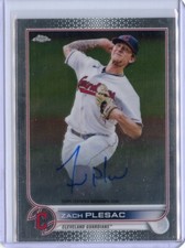2022 Topps Chrome Veteran Autographs #CVAZP Zach Plesac Auto