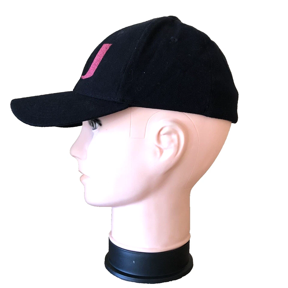 Zephyr Baseball Cap Black with Burgandy & White "U" #20 Stretch Fit GUC - Image 2 of 4
