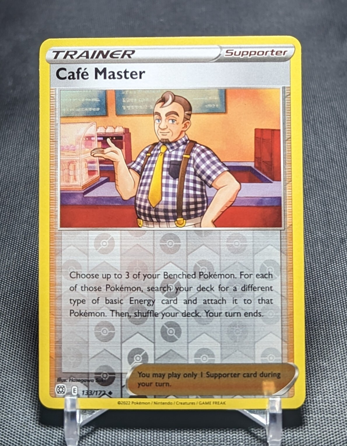 Cafe Master Reverse Holo 2022 Pokemon TCG Brilliant Stars Trainer Card 133/172