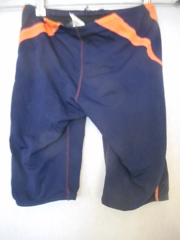 Traje de baño Tyr Durafast para hombre naranja azul talla 28 pierna larga Foto 4 de 4