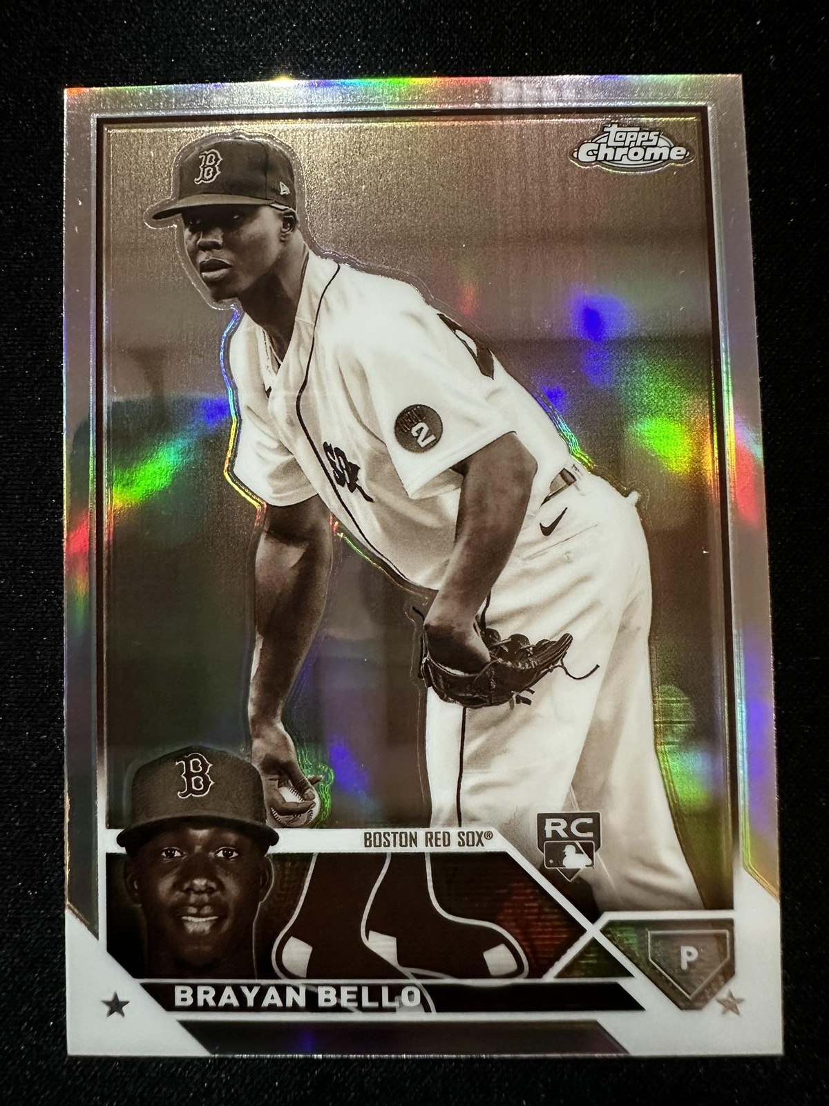 2023 Topps Chrome #57 Brayan Bello Sepia  Refractor RC Rookie Card Red Sox