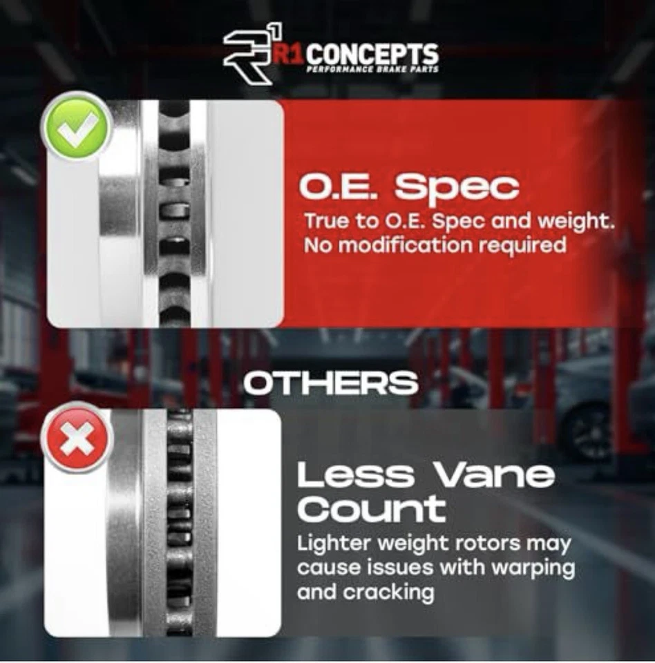 2x Disc Brake Rotors for LEXUS LS460 2007-2017 Rear Driver & Passenger 334mm - Image 3 of 3