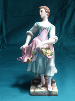 GINORI Capodimonte COMMEDIA DELL'ARTE Figur ''CORALLINA'' selten 13 cm ITALIEN