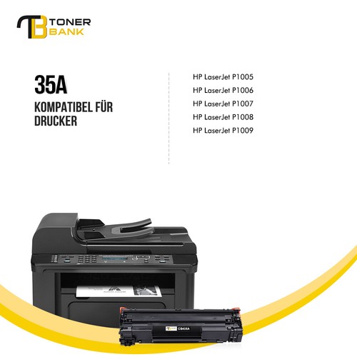 3x Toner Kompatibel für HP LaserJet P1006 P1505 P1100 P1102 CB436A 35A 36A - Photo 5/11