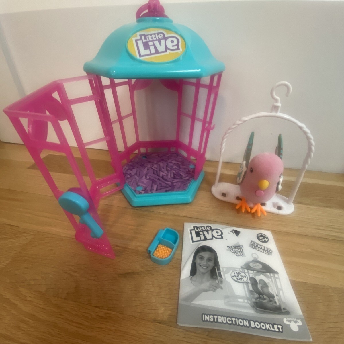 Little Live Pets 28547 Toy Bird with Rainbow Glow Cage for sale