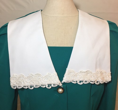 Women’s CB Green Crotchet Blazer Sz. 16P - Picture 2 of 5