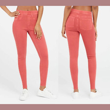 NWT 98 Spanx Small Pull-On Jean-Ish Leggings in Island Red T1810
