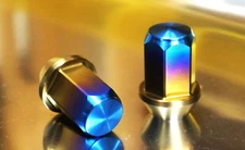 20pcs set Titanium Lug Wheel Nut 14x1.5 Closed End HEX19 60deg Seat