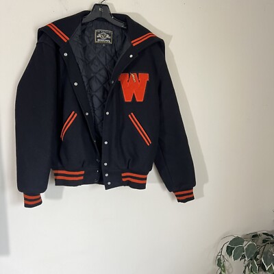 Veste Letterman Vintage Holloway Années 70-80 – Laine – Taille L – Occasion