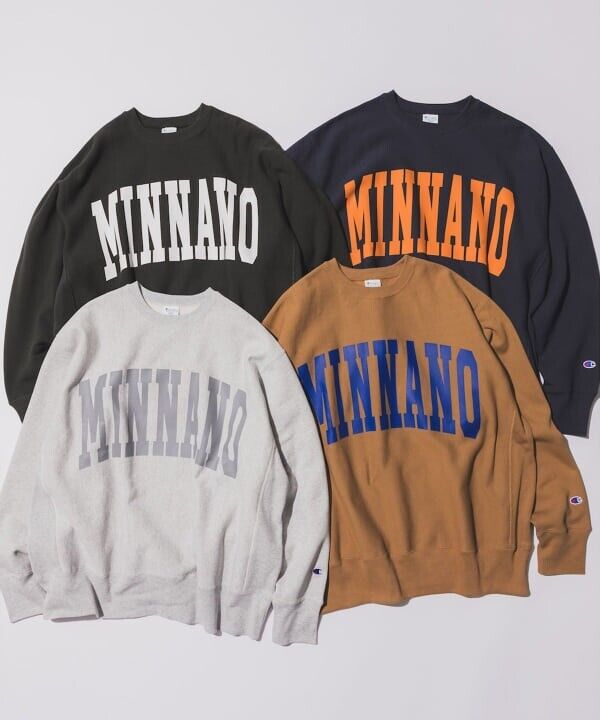 ASK availabilty first) BEAMS Champion × MIN-NANO / Logo ASK availabilty first) BEAMS Champion × MIN-NANO / Logo