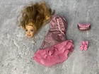 vintage barbie full outfit with head