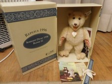 Vintage 13" 1936 Steiff Teddy Bear Snap Dicky Mohair Limited MIB 22/5000 ALL ID