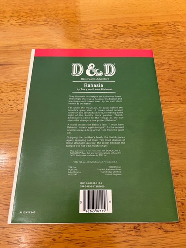 D&D B7 Rahasia - Dungeons & Dragons Module TSR 9115 - Picture 2 of 7