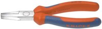 Knipex Flachzange 160 Mm, Din Iso 5745, Gezahnte GreiffläChen, Verchromt