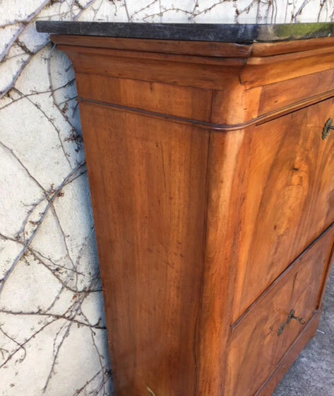 Secretaire Carlo X in noce - Restaurato (in corso d'opera) - Immagine 2 di 4