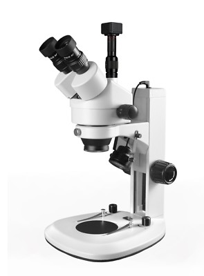 Simul-Focal Trinocular Zoom Stereo Microscope 5MP Digital Camera