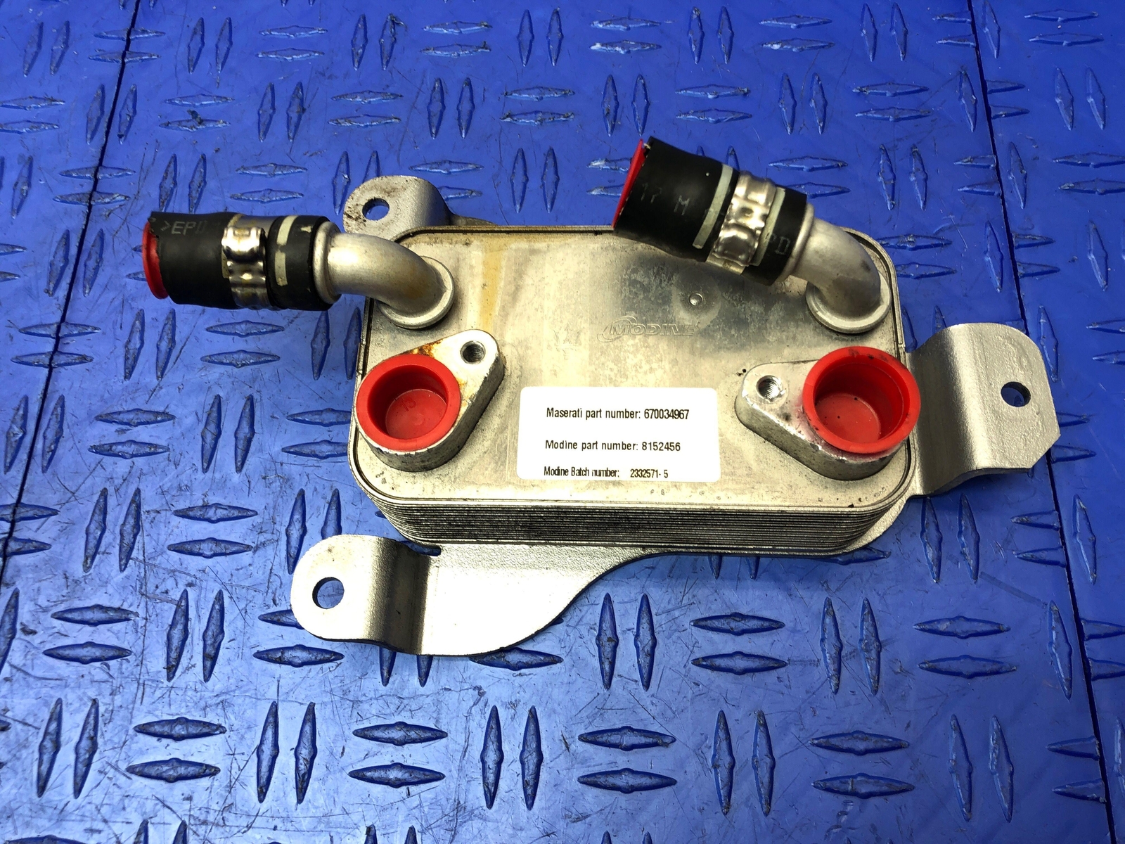2013-2021 MASERATI QUATTROPORTE M156 3.8L TRANSMISSION OIL COOLER 670034967 OEM