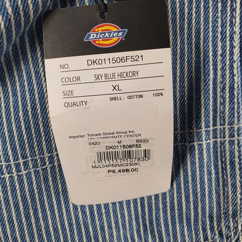 Dickies Jacket Mens Extra Large Blue Hickory Striped Blazer Oversized NEW 9005 - Bild 4 von 16