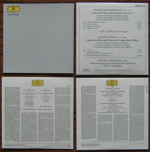 MARTHA ARGERICH The Collection 2 The Concerto Recordings 7CD Box Set (2009) DG - Picture 4 of 7