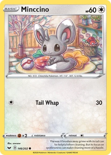 Minccino 146/202 Swsh01: Sword & Shield
