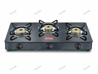 Prestige Iris LP Gas Oven Black+Prestige Jade Glass Plate 3BURNER