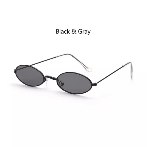 Fashion Retro Small Oval Sunglasses Vintage Shades Sun Glasses Men Women - Picture 5 of 20