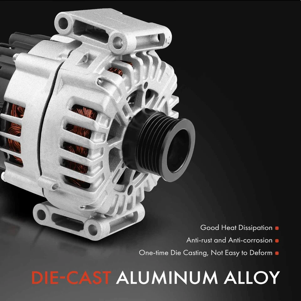 Alternador para Mercedes-Benz Clase G/GL/ML X164 W164 W251 R171 180A CW 6 ranuras Foto 4 de 4