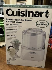 NIB Cuisinart ICE-20 Automatic Ice Cream Frozen Yogurt Sorbet Maker 1.5 Qt READ