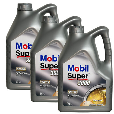 3x5 Liter Mobil FORMULA 3000 X1 5W-40 Motoröl Mobil1 5W40 OPEl VW Porsche