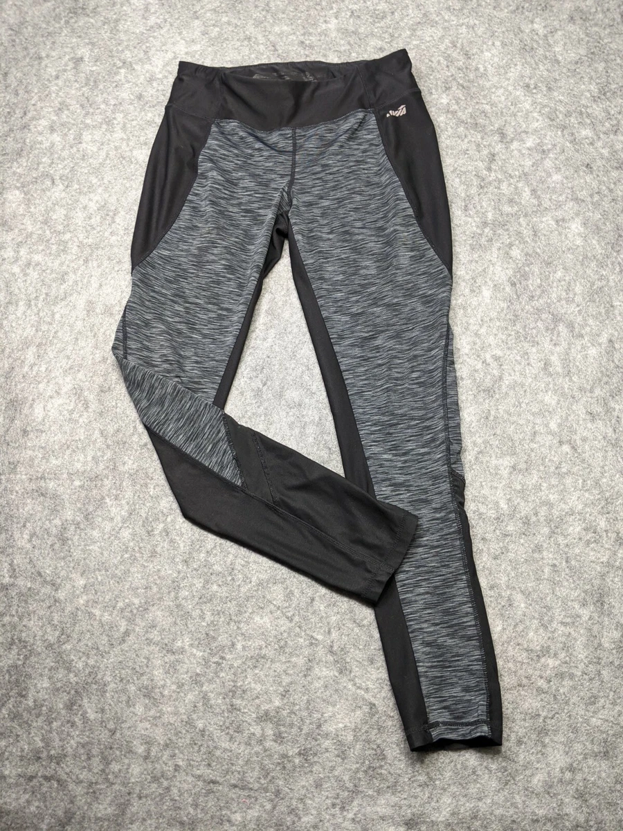 Avia Leggings Womens Medium Activewear Black Gray Activewear