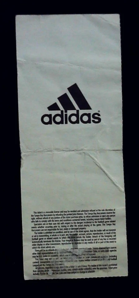 Boleto de pretemporada de los Cleveland Browns Tampa Bay Bucs NFL trozo Brooks foto 14/08/1999 Foto 2 de 2