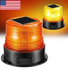 Solar Power Emergency Light Usb Charging Flash Lamp Strobe Wireless Beacon Us