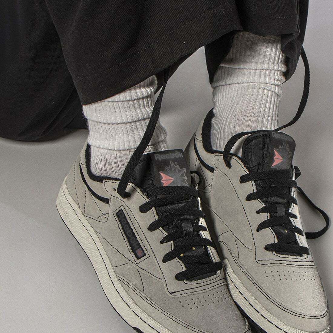 Reebok Club C 85 Vintage Color Pure Grey 100074160 Sneaker with 