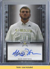 2020 Leaf Metal US Army All-American Bowl Tour 1/1 Gus Hartwig #ATA-GH1 Auto 4z8