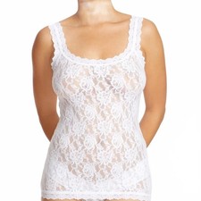 Hanky Panky Signature Lace Camisole Cami Tank Top Unlined White Women Size Large