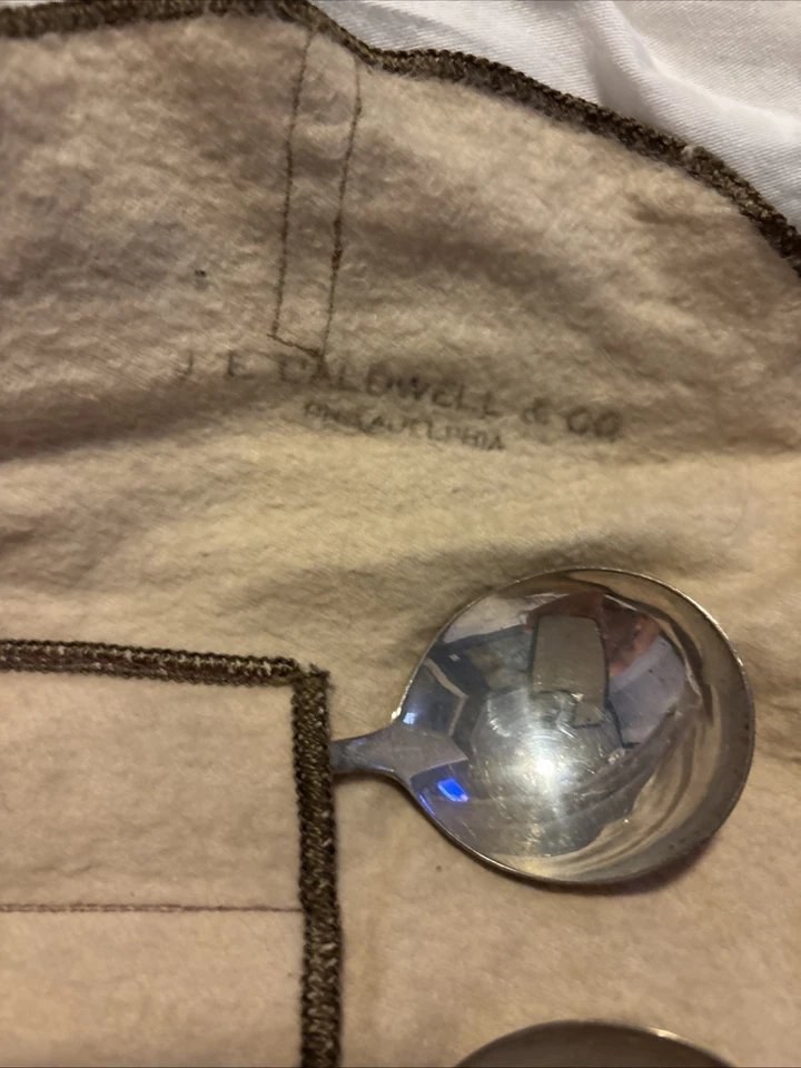 ANTIGUA CUCHARA SOPA CREMA COLONIAL PLATA ESTERLINA COLA DE RATA 10 LUNT 15 OZ Troy. Foto 4 de 4