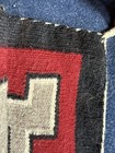 Red Klagetoh Diamond Warped Navajo Rug Saddle Blanket Vintage 27" x 33" $0.99 NR — photo 7