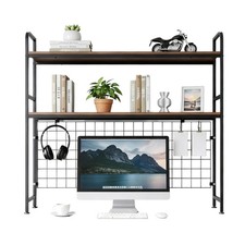 2-Tier Computer Desktop Bookcase, 37.5