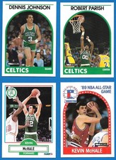 Lot of (14) 1989-90 Boston Celtics bskb cards, HOFers DJ, Chief, McHale, NM-MT!