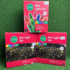 Winter Wonder Lane Multi-colored Christmas lights Mini Light 2 Box Net Light Set