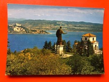 09294 Cartolina Arona (NO) Statua San Carlo vedute panorama NV