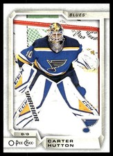 2018-19 O-Pee-Chee #462 Carter Hutton St. Louis Blues Hockey Card